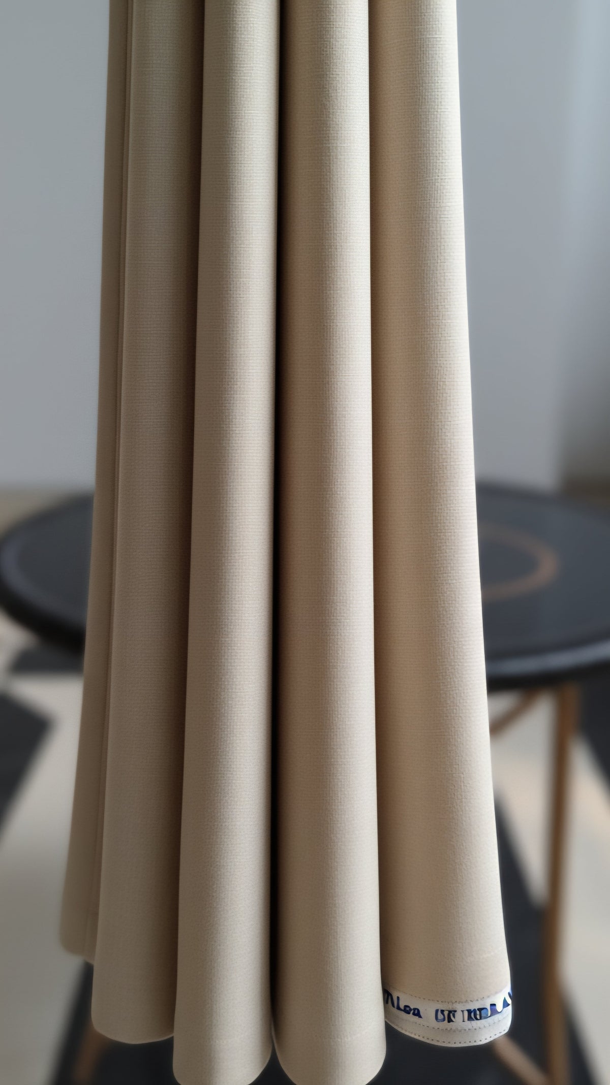 Beige 100% Pure Cotton Linen Fabric (70 lea)