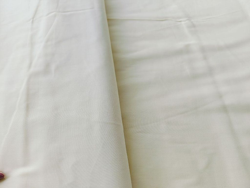 Cream Premium Mul Cotton Fabric