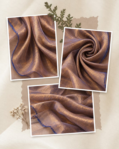 Copper Bronze Shimmer Fendi Fabric