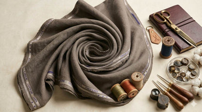 Taupe colour 60 Lea Premium Cotton Linen