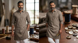 Taupe colour 60 Lea Premium Cotton Linen
