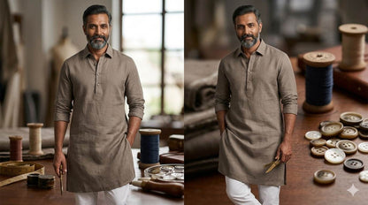 Taupe colour 60 Lea Premium Cotton Linen