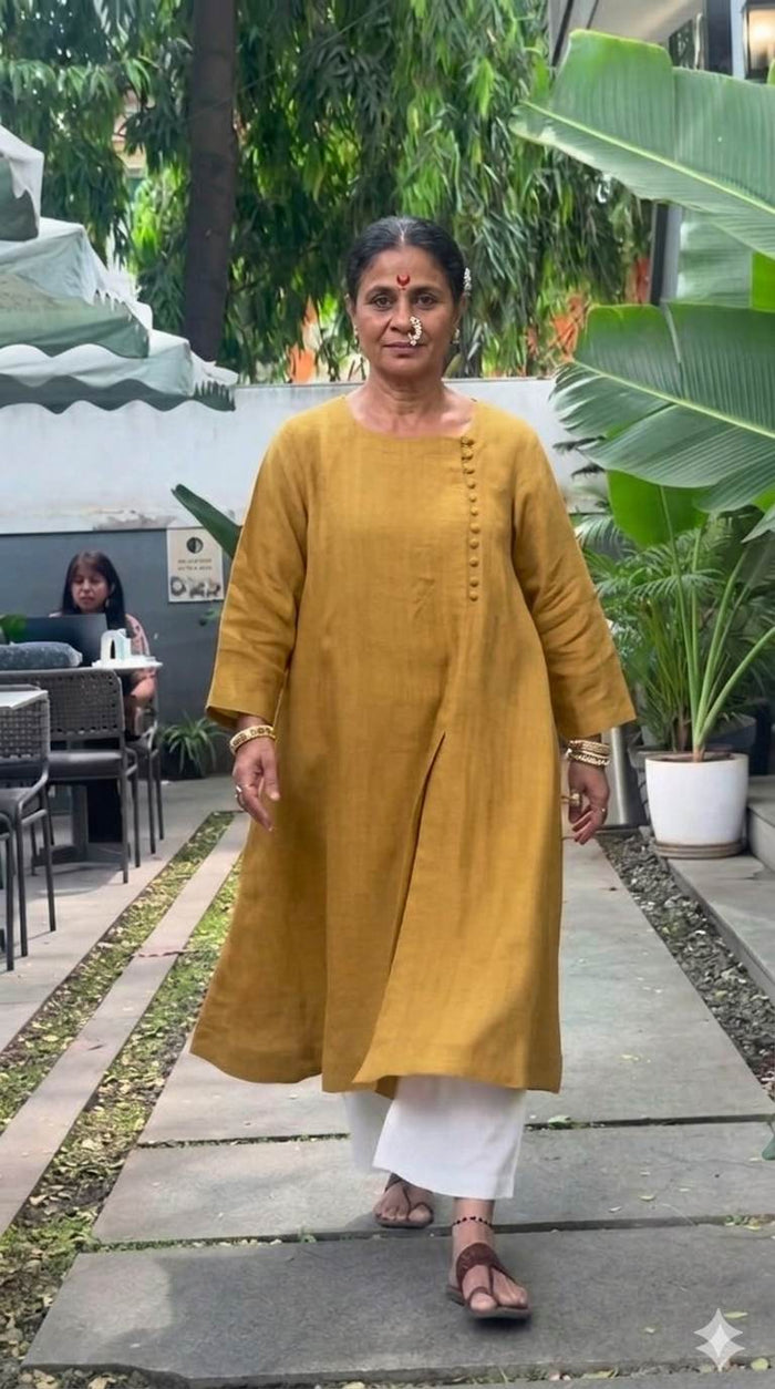 Dusty Yellow 60 Lea Premium Cotton Linen