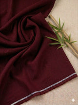 Royal Red 100% Organic Bamboo Cotton Linen Fabric