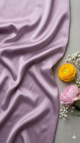 Imported Premium Armani Satin – Enchanted Lavender Fabric