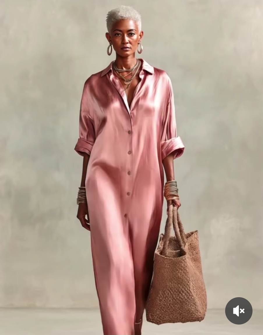 Imported Dusty Rose premium Armani Satin Fabric (Big width)