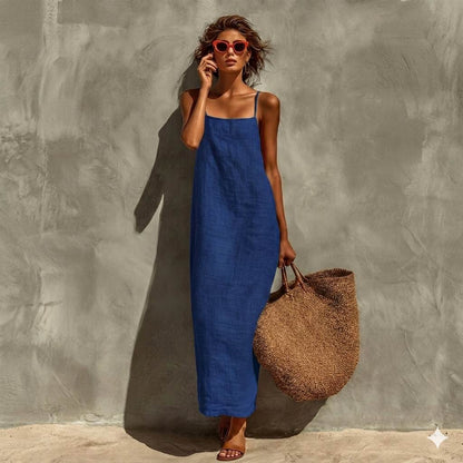Rich Navy Blue colour 60 Lea Premium Cotton Linen