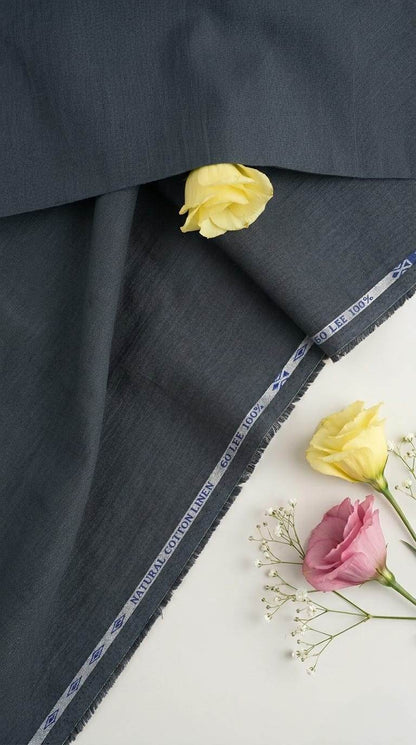 Deep charcoal colour 60 Lea Premium Cotton Linen