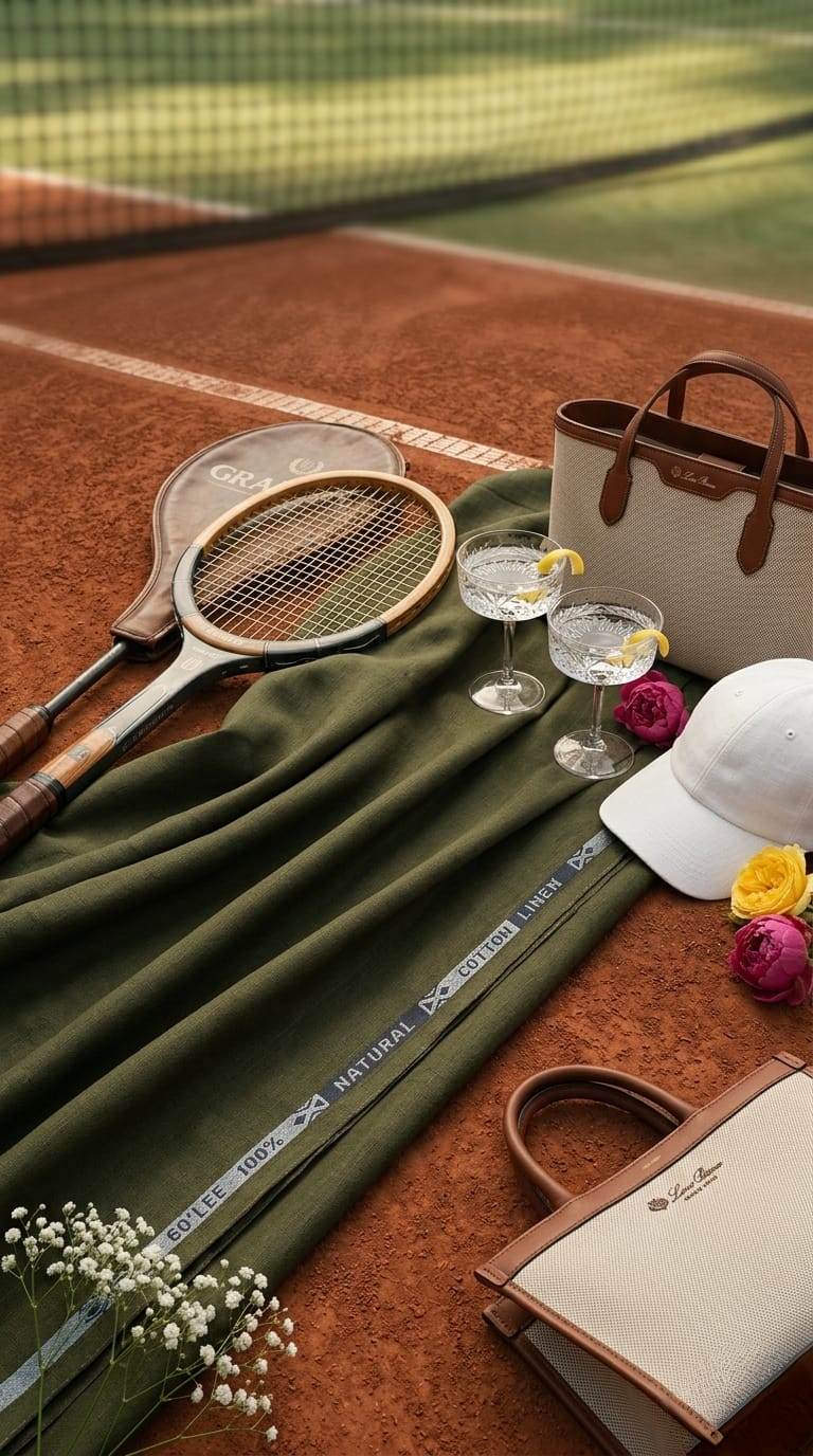 Earthy Olive Green colour 60 Lea Premium Cotton Linen