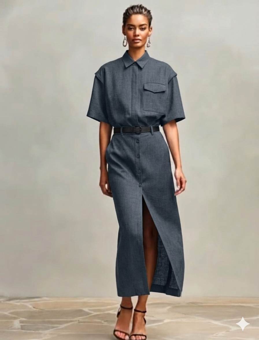 Deep charcoal colour 60 Lea Premium Cotton Linen