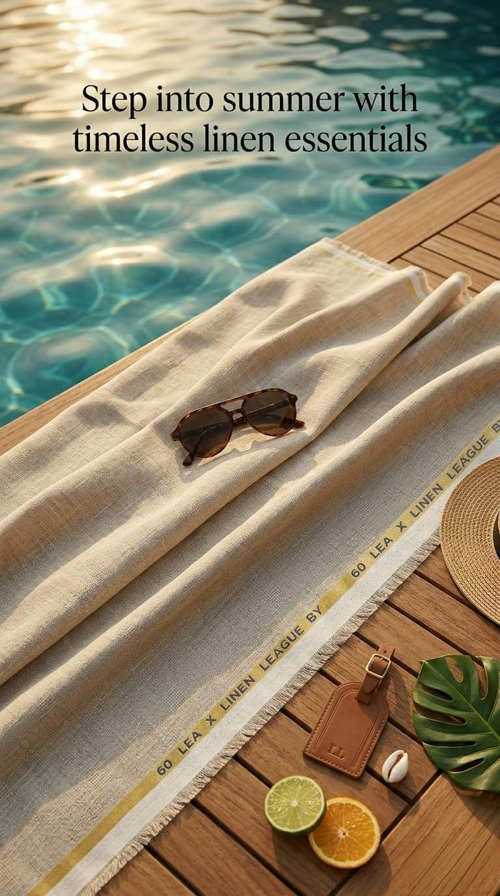 Exquisite 100% Pure Linen Fabric Jacquard Collection(No Cotton)