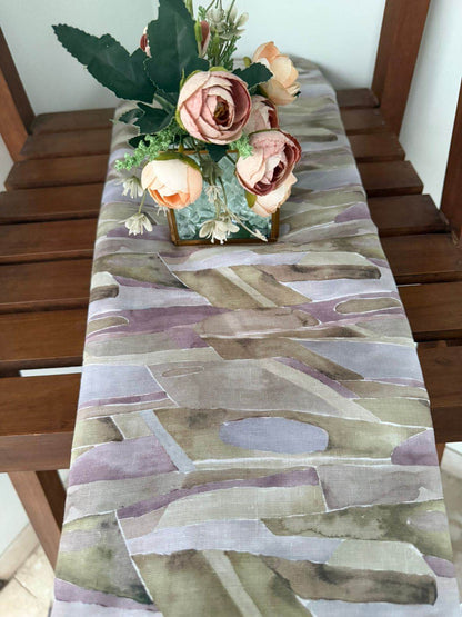 Multicolour Digital printed  100% Pure Linen Fabric (0% Cotton) 2