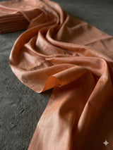 Peach Premium Glossy  Chanderi Shirting Fabric