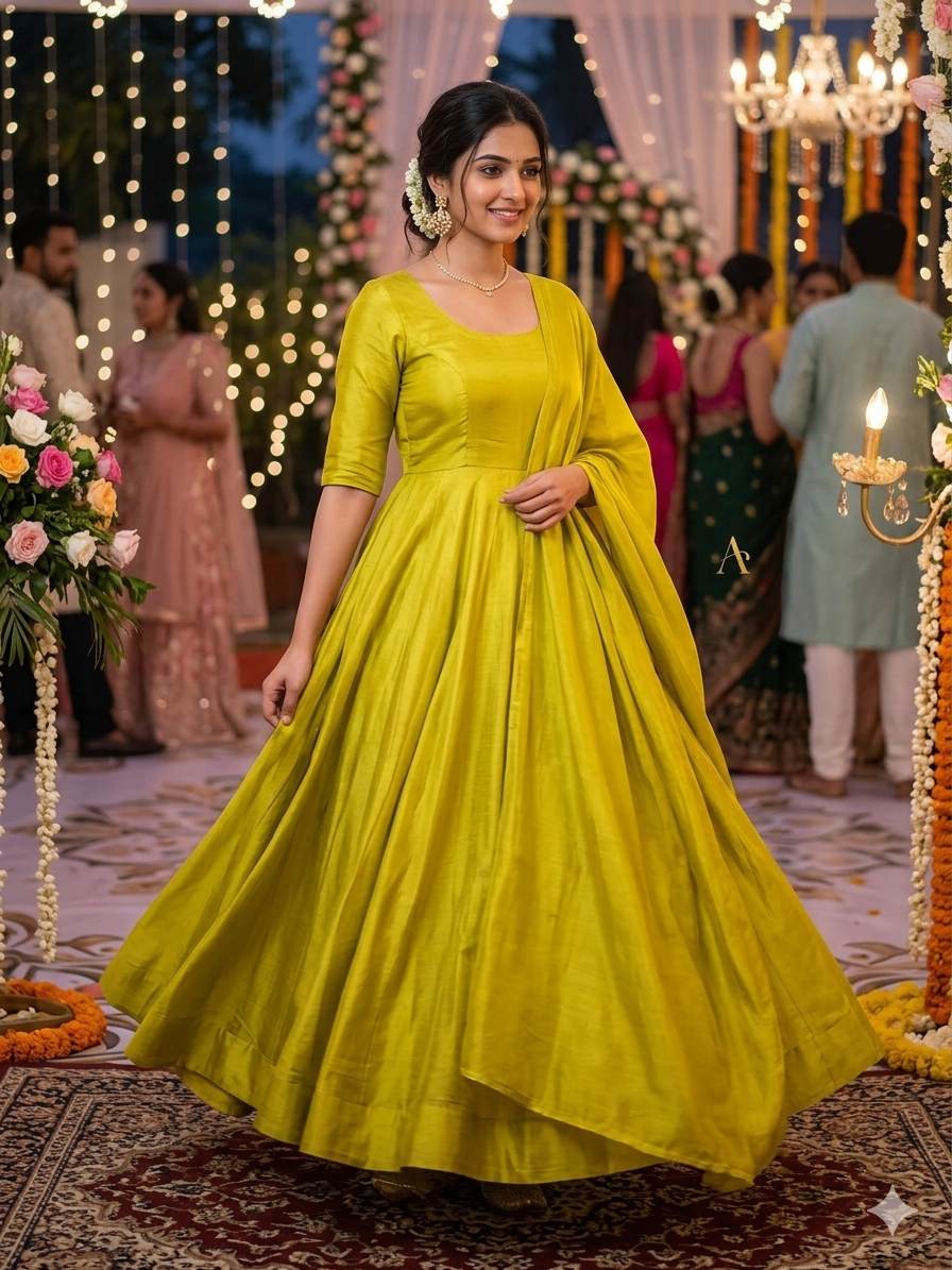 Lime-green base heavily infused with a golden undertone.
Metallic Shimmer Fabric
