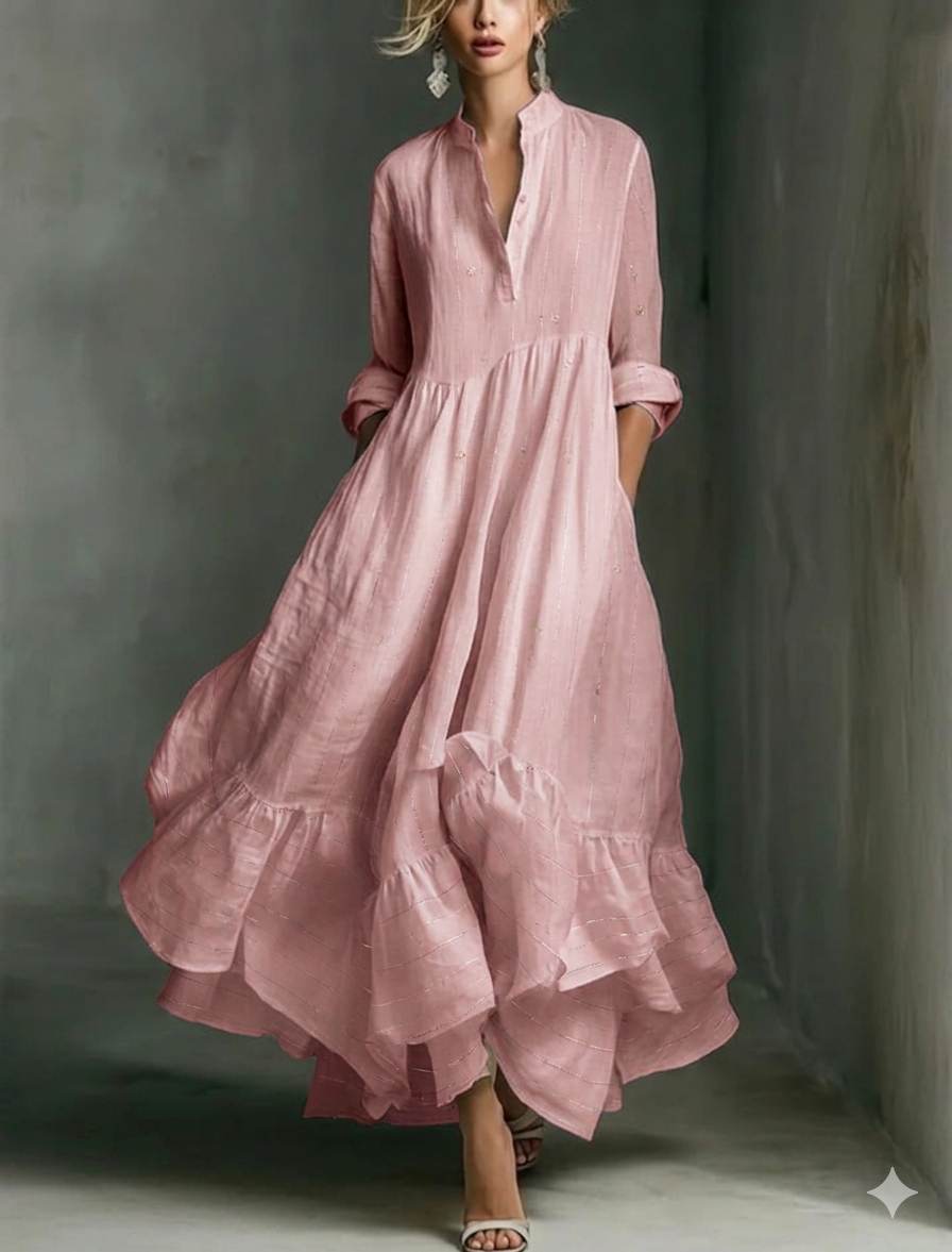 Premium Soft Blush Pink Mul Chanderi Fabric