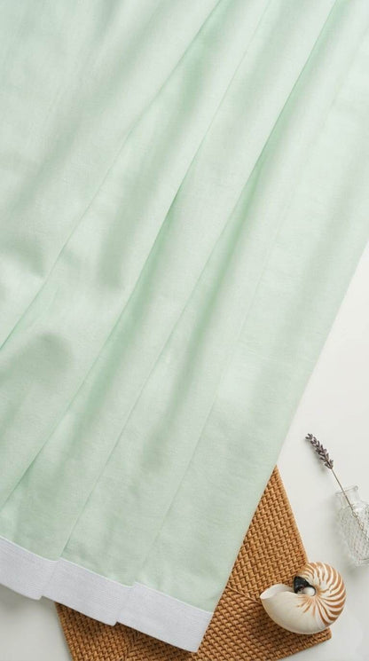 Serene Mint Green Shirting Fabric