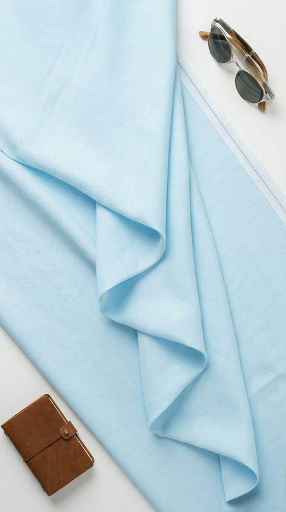 Premium Sky Blue  Shirting Fabric