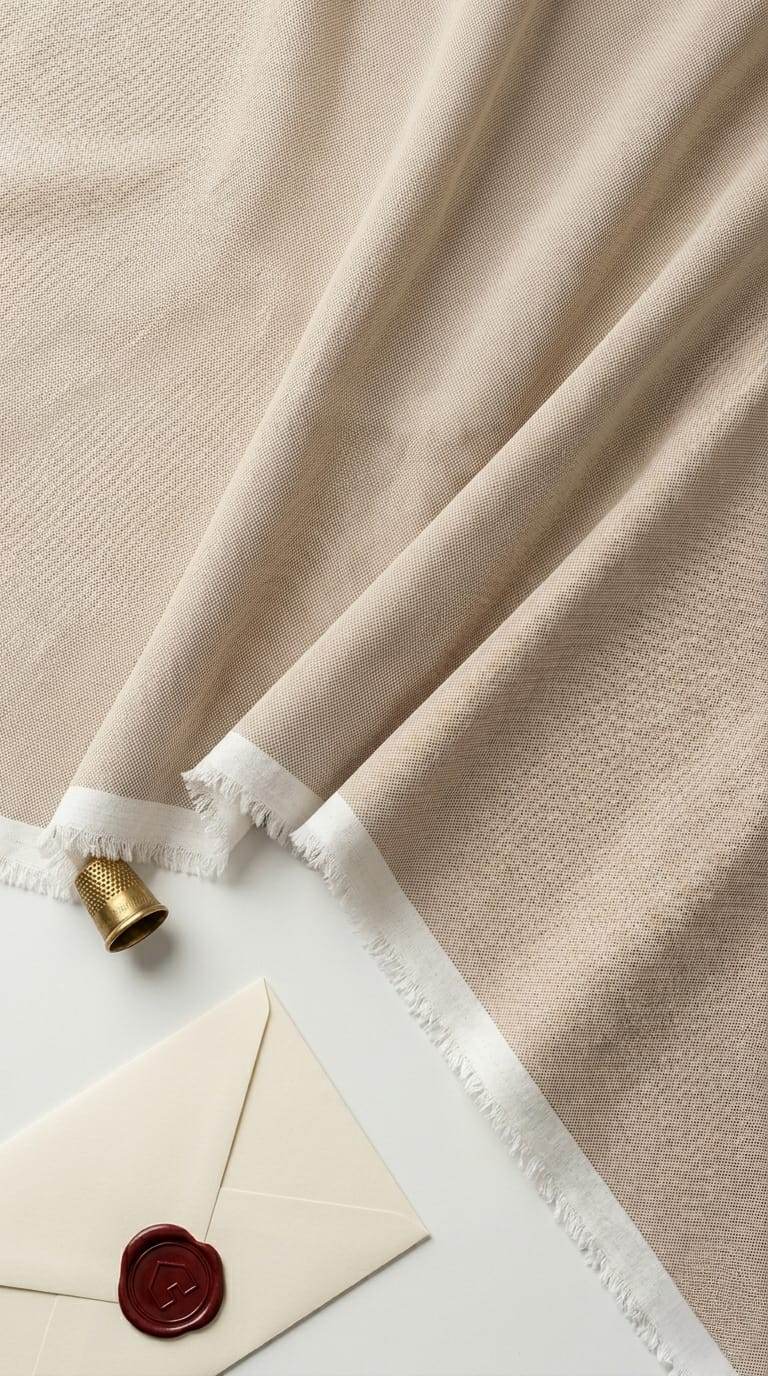 light-beige (natural sand) Shirting Fabric