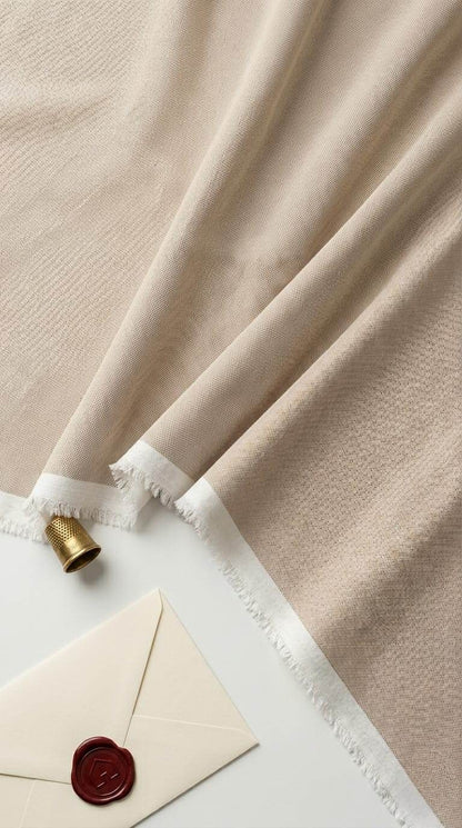 light-beige (natural sand) Shirting Fabric