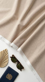 light-beige (natural sand) Shirting Fabric