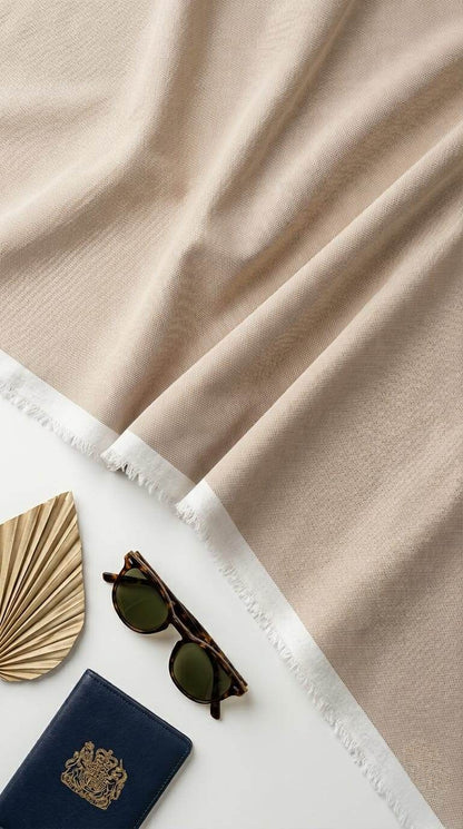light-beige (natural sand) Shirting Fabric