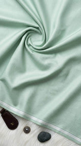 Light Mint Green Premium Self weaved Shirting Fabric