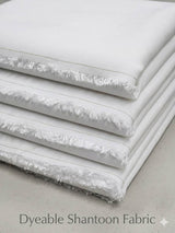 Premium White Dyeable Shantoon Fabric Big Width(56")