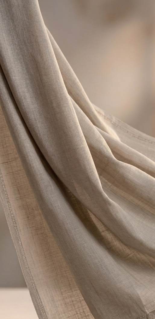 Ethereal Grey Mul Chanderi silk Big Width Fabric