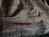 Luxurious Giza Cotton Plaid Fabric
