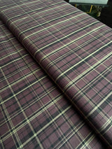 Luxurious Giza Cotton Plaid Fabric