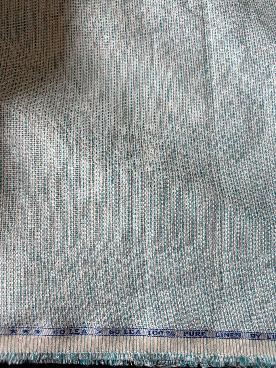 Preamium Mint Green  100% Pure Jute Linen Fabric 60 Lea (0% Cotton)