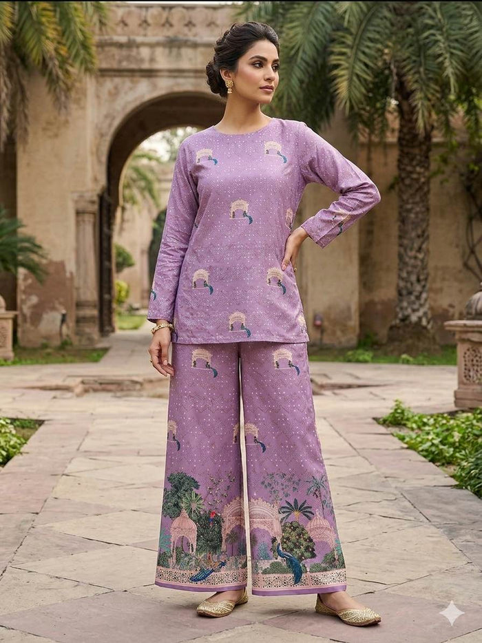 Mughal Baradaries Digital print Big Width   Poly Fabric