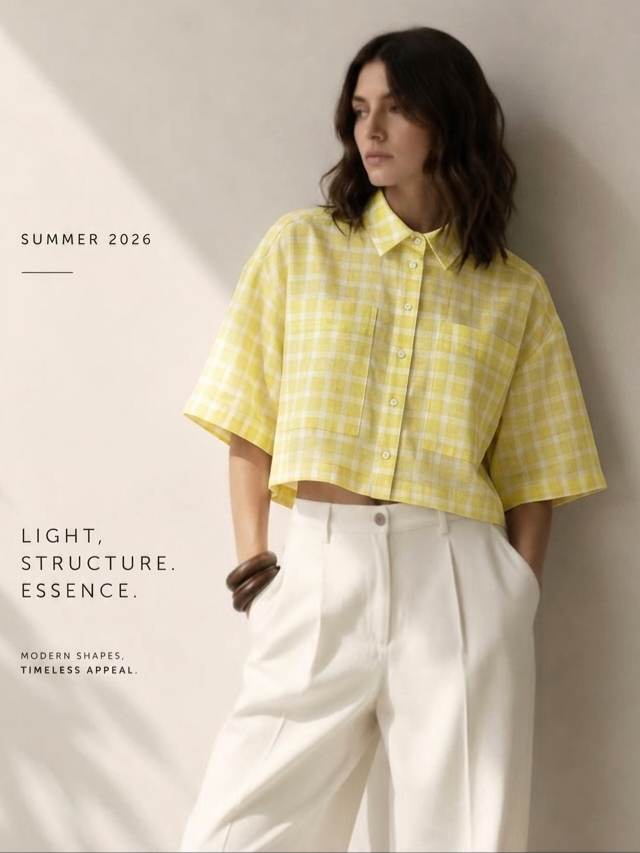 Sun-Kissed Serenity: Premium 100% Pure Linen Check Fabric(No Cotton)