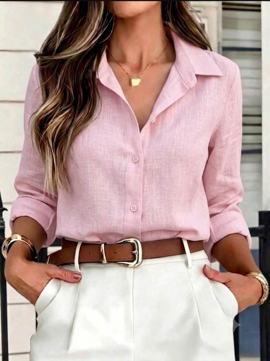 Premium Soft Blush Pink European style 100%Pure Linen 60 Lea Fabric(No cotton)