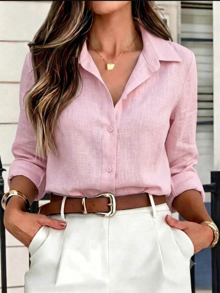 Premium Soft Blush Pink European style 100%Pure Linen 60 Lea Fabric(No cotton)