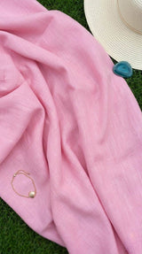 Gentle Soft Pink Cotton Linen 60 Lea fabric