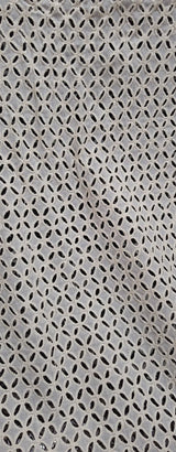 Premium Off-White Cotton Schiffli Eyelet Fabric (Dyeable)