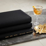 Premium Black Formal suiting Fabric Best for Trousers