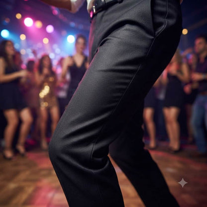Premium Black Formal suiting Fabric Best for Trousers