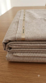 Premium Natural-Texture Linen-Blend Suiting Fabric
