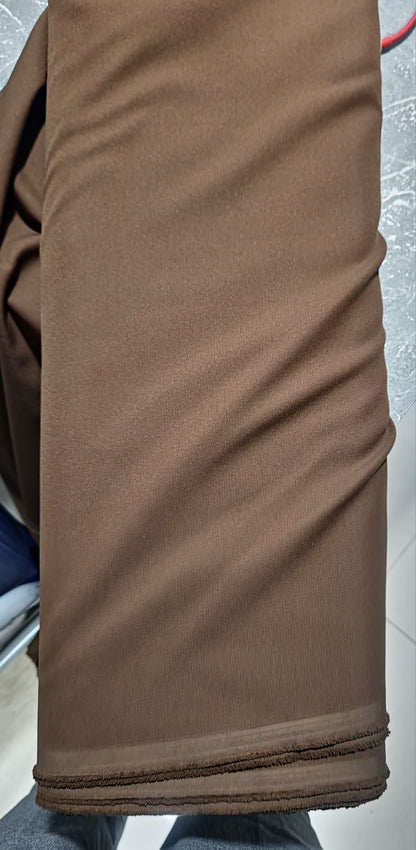 Premium Brown Super Lycra Suiting Fabric