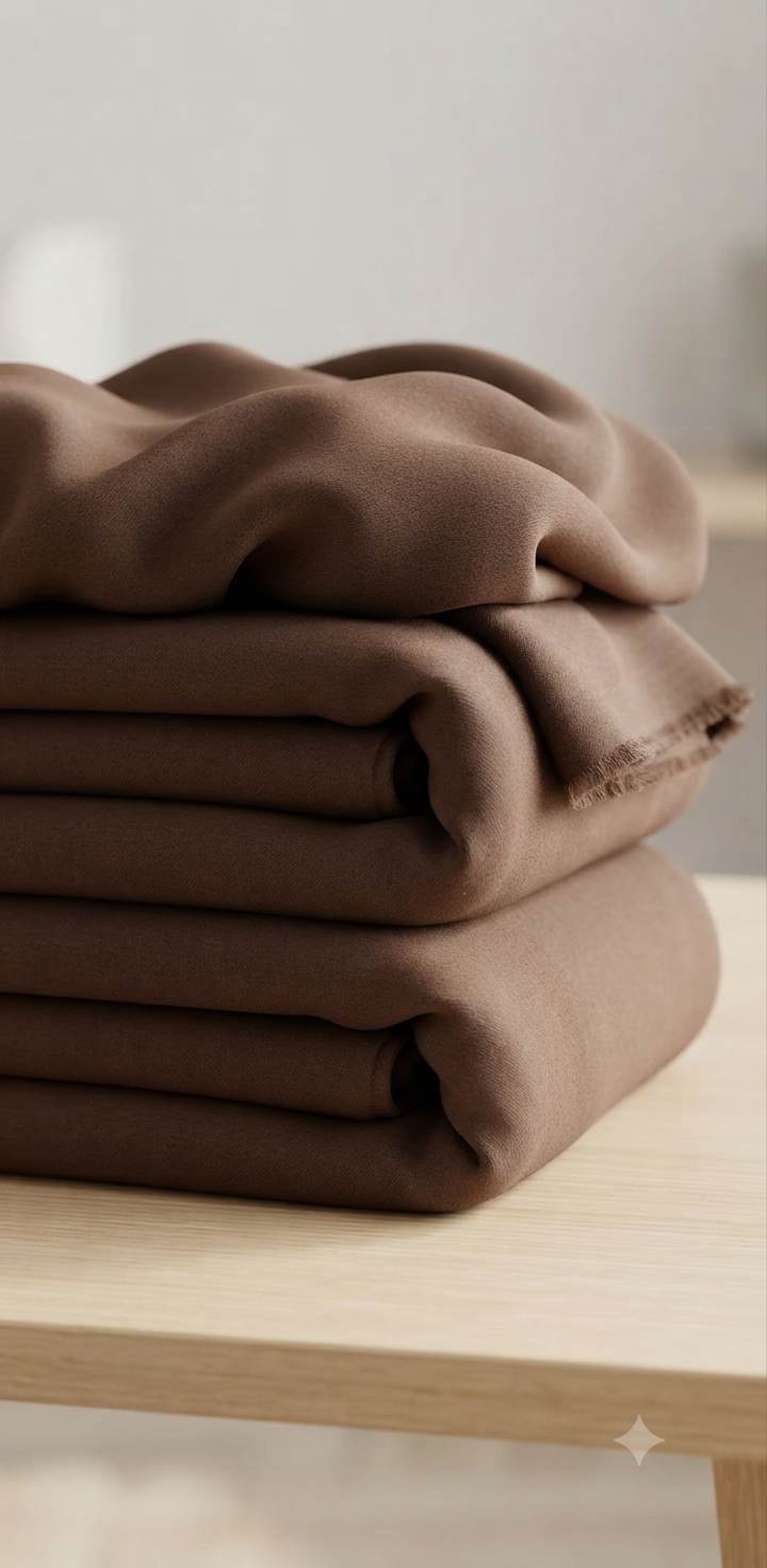 Premium Brown Super Lycra Suiting Fabric