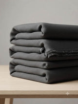 Premium Grey Super Lycra Suiting wrinkle free Fabric