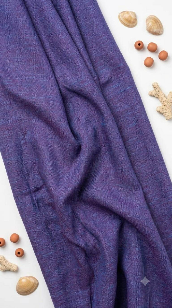 Royal Purple 60 Lea Pure Cotton-Linen Fabric