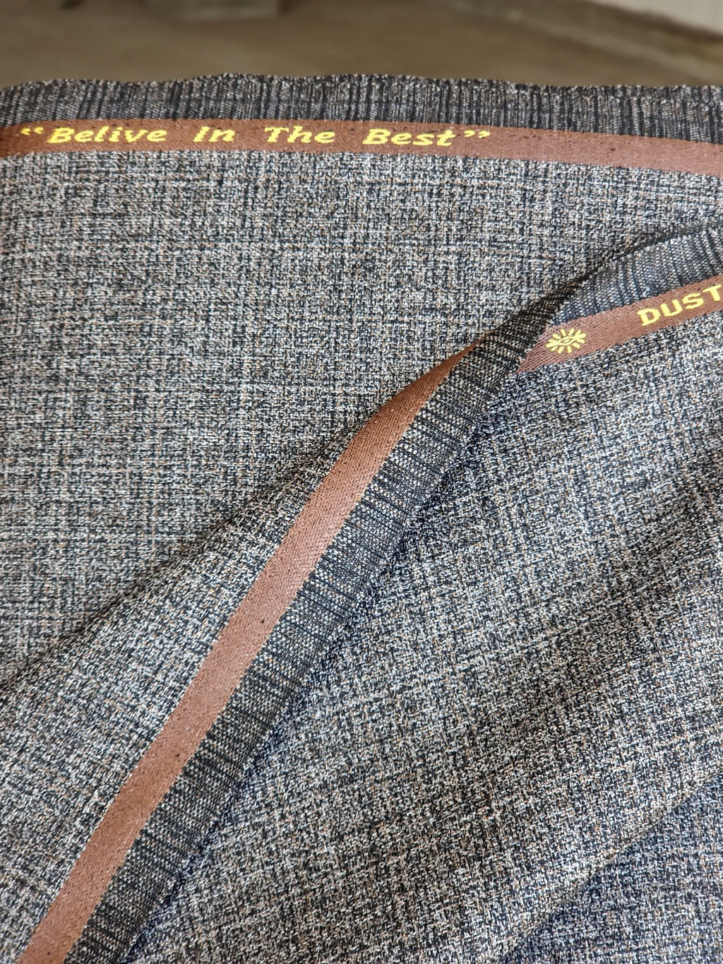Boston Premium Grey Textured Suiting Fabric