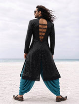 BLACK Schiffli Rayon fabric with Big Width 56"