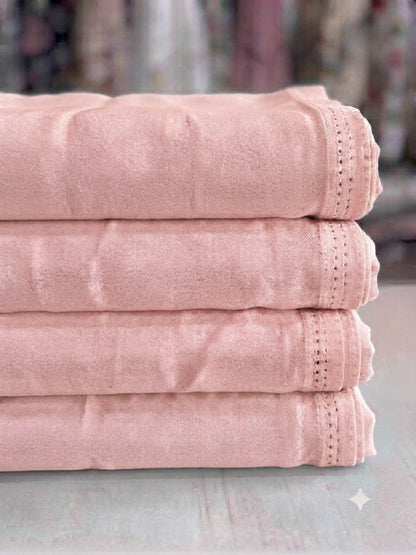 Tea Rose Pink Fine Georgette Fabric (60 gms)
