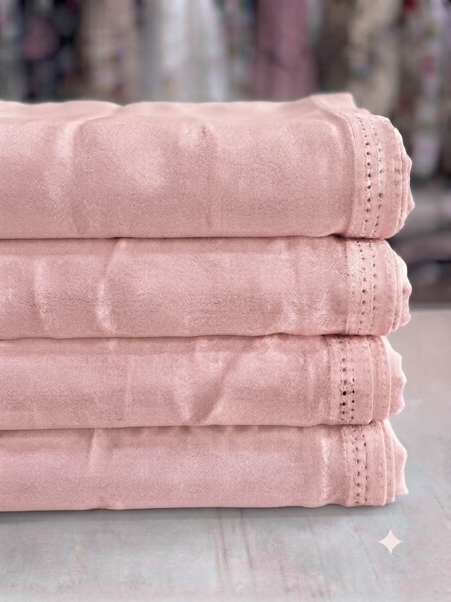 Lighter Dusty Rose Pink Fine Georgette Fabric (60 gms)