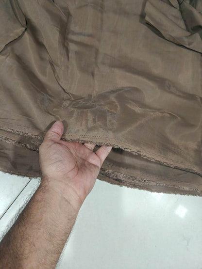Chocolate Brown Mul Chanderi Fabric, Big Width – styling reference