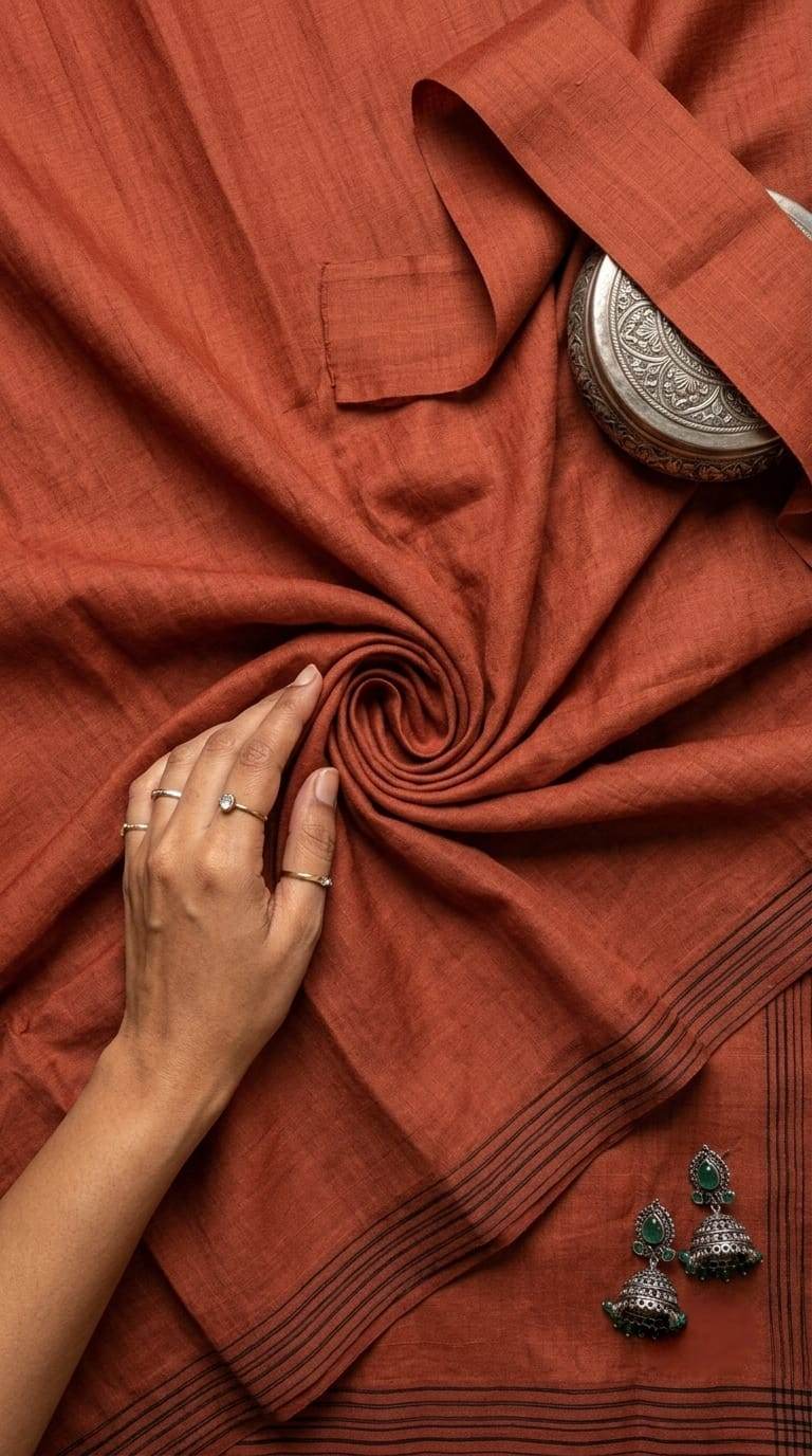 Earth &Tide Chanderi Silk Fabric